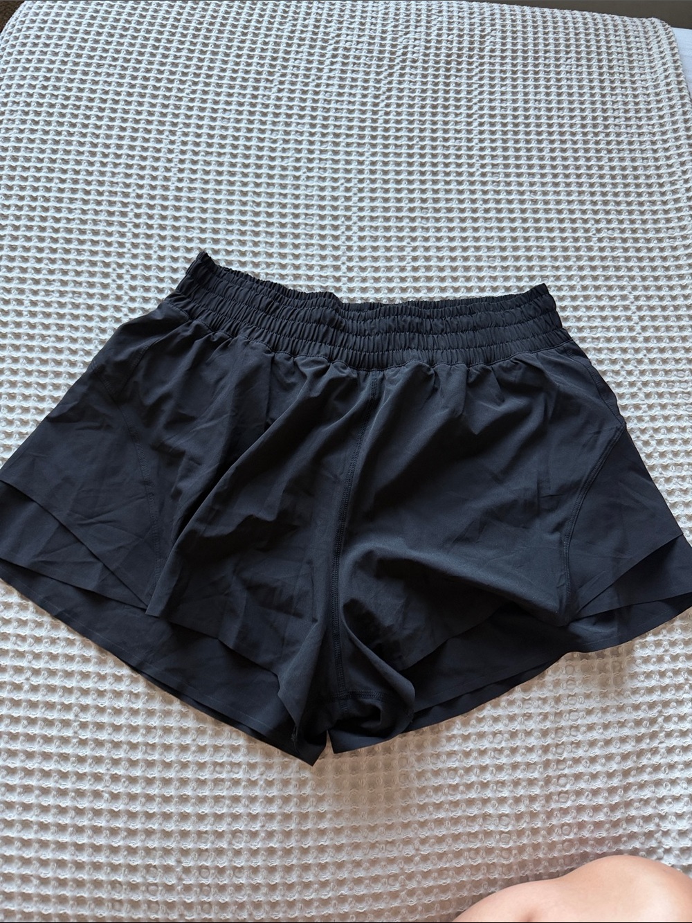 Women's Black Athletic Shorts - Lightweight Performance